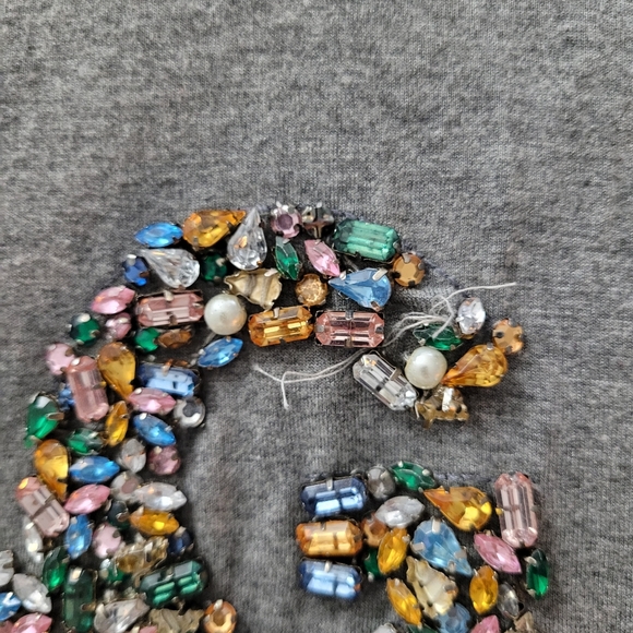 Authentic dolce & gabbana longsleeve graphic logo t-shirt with rhinestones - Picture 5 of 11